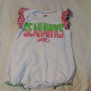 Seahawks baby onesie